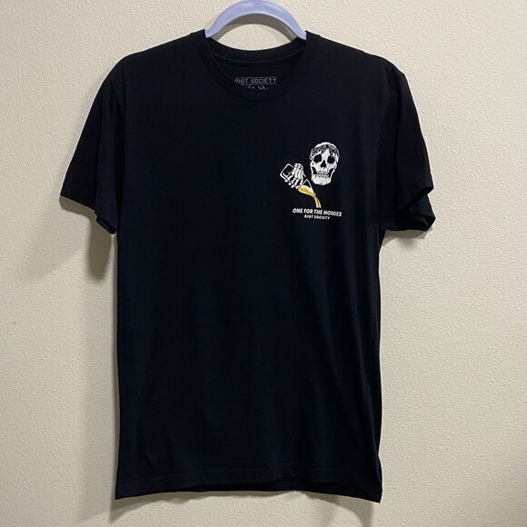 Riot Society One for the Homies Skull‎ Graphic Tee Black Size Small - Picture 3 of 8
